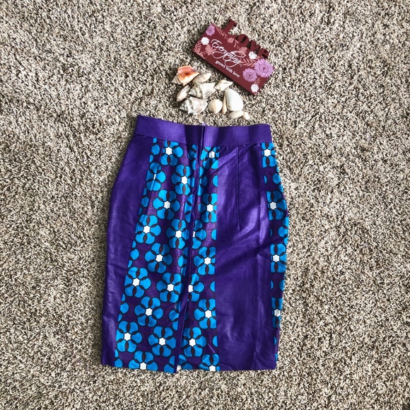 Blue and purple skirt - Picture 3 of 3